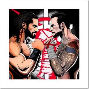 CM PUNK x SETH ROLLINS Posters and Art